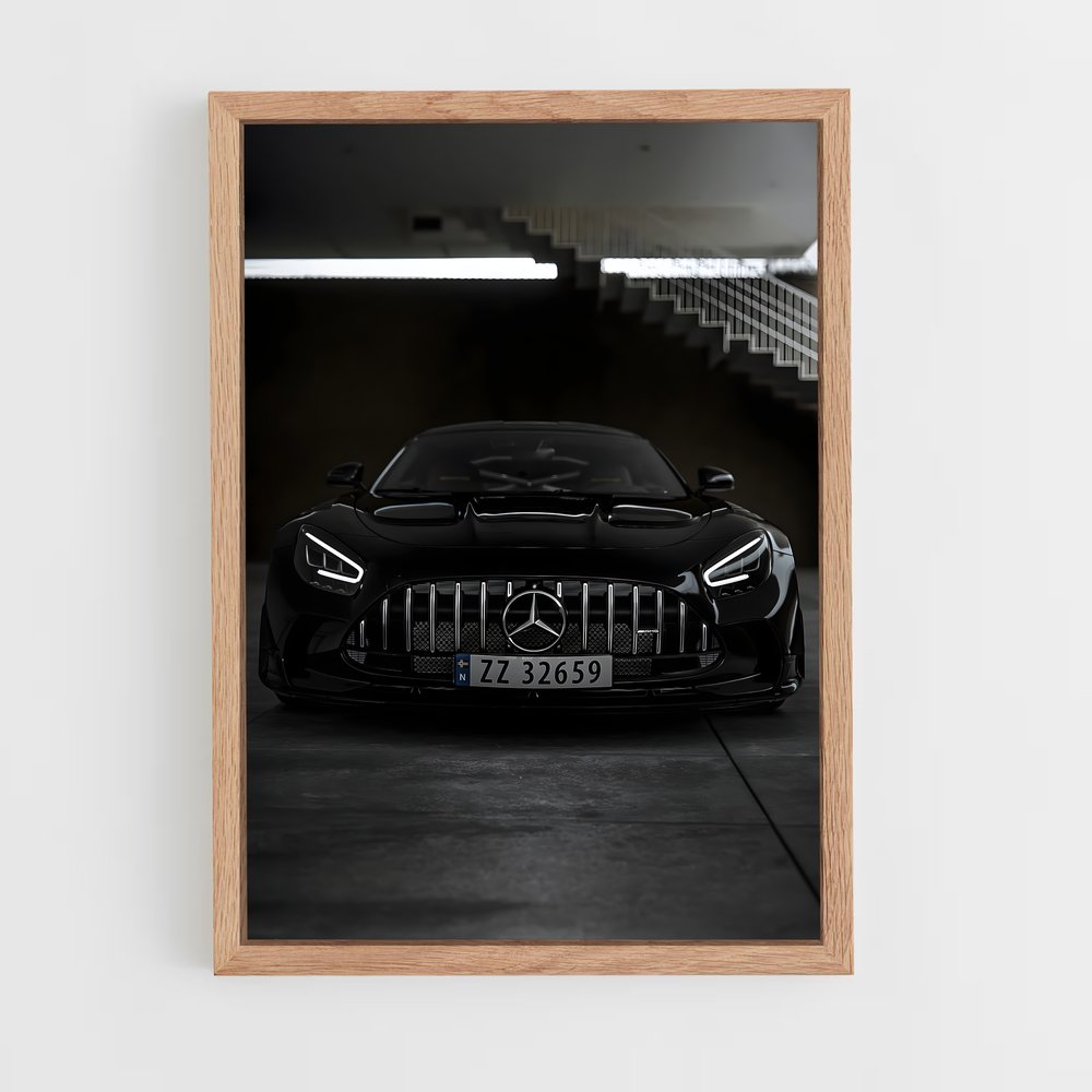 Poster Amg gt black series élégant – affiche Mercedes (vue 4)